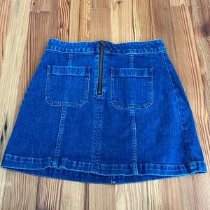 Madewell denim mini skirt